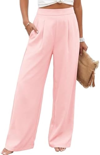 Amazon.com: Fashion Wide Leg Formal Pants for Women High Waist Pleated Pink Suit Pants Work Business Office Elegant Trendy Slacks : Clothing, Shoes & Jewelry Amazon.com: Fashion Wide Leg Formal Pants for Women High Waist Pleated Pink Suit Pants Work Business Office Elegant Trendy Slacks : Clothing, Shoes & Jewelry