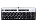 HP 435302-001 KB-0316 104 Key Black Silver PS2 Keyboard