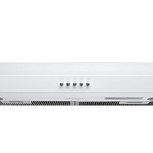 Ancona AN1293R Slim S3DW 30" 325 CFM Slim S3DW Nonvented Under Range Hood in White