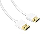 Sewell Direct 3-Feet Thin White 4K HDMI Cable, High Speed with Ethernet and ARC, Male to Male, SW-30024-3