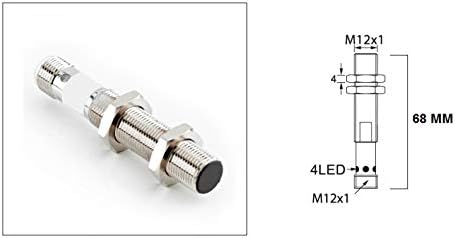 RADWELL VERIFIED SUBSTITUTEBES 516-325-S4-C-SUB PNP OUTPUT, 12MM THREADED BODY, 4-PIN, SHIELDED, 2MM RNG, SUBSTITUTE FOR BALLUFF BES 516-325-S4-C, INDUCTIVE, CHROME PLATED BRASS, N/O OUTPUT, PROXIMIT