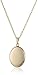 Yellow 14k Gold-Filled Polished Oval Locket Necklace, 18