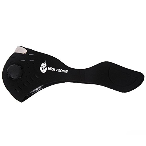 Respirator Mask - Dustproof Mask With Filtered Exhaust Gas Anti Pollen Allergy Half Face Mask (Nblack) - Thumbnail 2