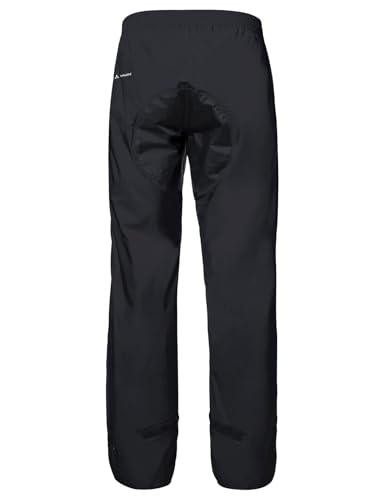 VAUDE Herren Men's Drop Pants Ii Regenhose, Black Uni, XS Kurz 2