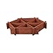 Leisure Season HGB4545-A Hexagonal Bed Raised-Garden-Kits, Medium Brownthumb 4