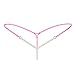 FasiCat Womens Thongs Panties Lace Briefs Sexy G Strings Underwear Pearls for Women Black Hotpink