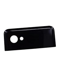 dogxiong negro trasera caja de la batería parte superior parte superior realmente 100% auténtico de vidrio cubierta de la lente de la cámara + calcomanía Fix piezas de repuesto para Pixel 2 XL