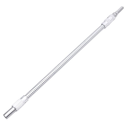 Breynet Flexible Drill Extention Bit Holder, 105 Degree Right Angle 1/4inch Drill Bit Extension Socket Screwdriver Driver Adapter (30CM) - Thumbnail 2