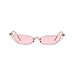 mincl/Sexy Women Small Frame Chic Vintage Designer Lady Cat Sunglasses (pink-pink)