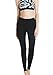 Tesla TM-XYP82-BLK_X-Large Fleece High-Waist Lined Leggings Tights Thermal Yoga Pants w Hidden Pocket Tummy Control XYP82