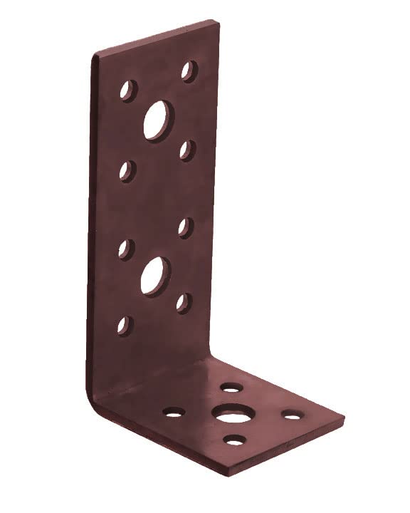 BPC Fixings Dual Coated Angle Bracket 10-Piece Set, 90 mm Length x 45 mm Width x 40 mm Height