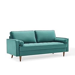 Modway Valour Sofa Performance Velvet Upholstered