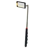 Telescoping Inspection Mirror LED Warm Lighted Flexible - 360 Swivel for Extra Viewing Dead Angle, Line of Sight Obstacle Area