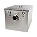 Grease Trap Interceptor Set, Denshine Stainless Steel Grease Trap Interceptor Set Detachable Design For Restaurant Kitchen Wastewater Removable Baffles (Shipping from USA, 3-5days Delivery)