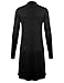 BILY Womens Open Front Lightweight Jersey Classic Long Sleeve Cardigan