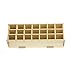 Chris.W Wooden 21-Compartment Artist's Pencils Pens Holder Wood Desktop School Office Supply Caddy Organizer(Beige)