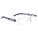 AQWANO Clear Frame Reading Glasses Blue Light Blocking Computer Rimless Readers Anti Glare Filter Lightweight for Women Men,1.5