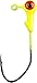 Strike King Lures Mr. Crappie Jig Head with Lazer Sharp Eagle Claw Hook, Freshwater 1/32 Oz, #2 Hook, Chartreuse, Package of 8