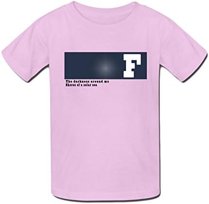 Adj Creative personality pattern F Lyrics T Shirt for L pink