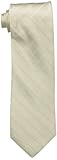 Calvin Klein Men's Etched Windowpane B Tie, Taupe, Regular