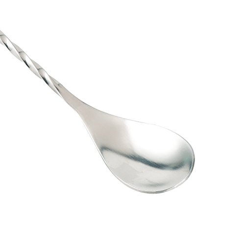 COOCANKE, 12 Zoll Barloeffel Edelstahl loeffel Spirale Muster Bar Cocktail Shaker Gedreht Spoon Barware Rührlöffel (2… – Bild 4