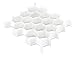 Whitmor Honeycomb Drawer Organizer - White - Set of 3