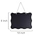 AUSTOR 3 Pack Chalkboard Sign 8x10 inch Double Sided Erasable Message Board with Hanging String and Cleaning Cloth for Wedding, Kitchen and Crafts