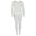 Hanes Girls Waffle Knit Thermal Set, XS, Snow Whitethumb 1