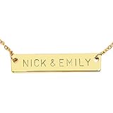 Personalized Necklace Name Plate Bar Necklace Bridesmaid Gift Initial Necklace Your Name Necklace Christmas gift