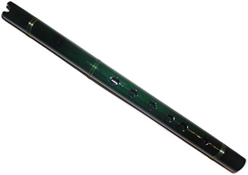 Professional Cusco-Peru Handmade Painted Wood Green Quena - Tuned G - Case Included