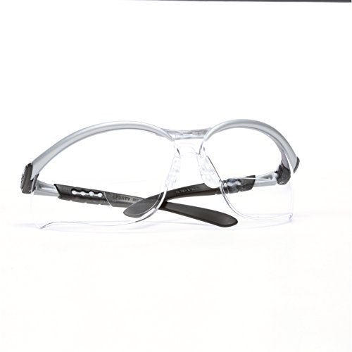 3M Safety Glasses with Readers, BX, +2.0, ANSI Z87, AntiFog Anti