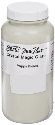 Sax-409368 True Flow Crystal Magic Glaze, Poppy Fields, 1 Pint