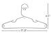 30pk Made in USA Baby Hangers | Kids Hangers for Children's Clothes, Toddler Outfits and Clothing | 20 50 100 Pack Available | Kid Plastic Hanger for Closet and Nursery | Child Kid Hangars (White)