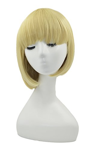 Melesh Party Cosplay Costume Short Bob Wig - 10"