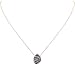 Humble Chic Women's Simulated Druzy Drop Necklace Gold-Tone Delicate Bezel Pendant