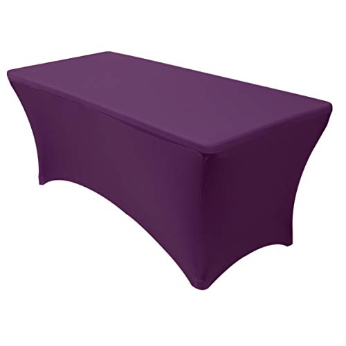 image for Your Chair Covers - Stretch Spandex 6 ft Rectangular Table Cover - Egg