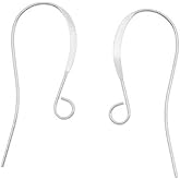 20pcs Adabele Authentic 925 Sterling Silver 18mm Elegant French Fish Earring Hooks Ear Wire (Wire 0.6mm/22 Gauge) DIY Earrings Jewelry Making SS217-S