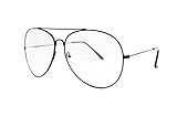 So In Luxe Aviator Retro Fashion Glasses, Large Oversized & Extra Large Oversized