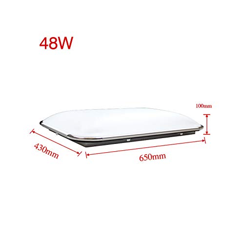 wolketon 48W Plafón LED Lámpara de Techo 2700-6500K Cool Blanco Calido Regulable luz de Techo Corredor Sala de Estar lámpara Dormitorio Ahorro de energía Iluminación de Techo