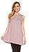 Red Hanger Womens Sleeveless Tunics - Women Flowy Tunic Tank Tops for Leggings (Lavender-L)