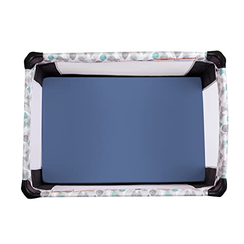 PHF Soft Mini Crib Sheets Set, 2 Pack Silky Comfy Pack N Play Sheets