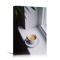 Canvas Wall Art Coffee Coffee Drinks Farmhouse/Country Kitchen Multicolor Photography Relax/Calm - 12x18 inches