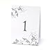 Hortense B. Hewitt Table Number Tents, 1-40, Grey Flourish