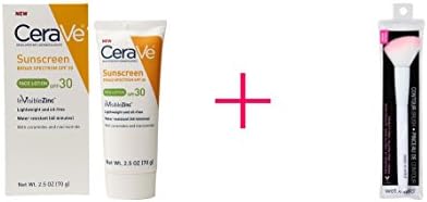 CeraVe Suncare Sunscreen Face Lotion SPF 30 (2pc AND Wet n Wild Brush Contour - BUNDLE)