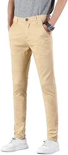 khaki jeans men's slim fit