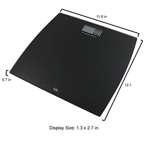 American Weigh Scale LPW Series Precision Digital Body Weight Bathroom Scale, Black, 330lb (330LPW-BK)