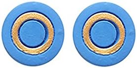 Handmade Terracotta Earring Set_Fashion Jewellery for Women / Girls ( Skyblue & Gold )