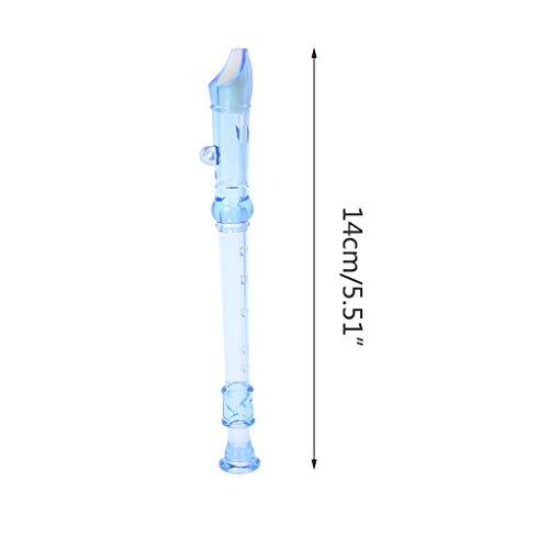 Kofun Plastic Flute, Plastic Musical Instrument Recorder Flute 6 Holes Colorful Children's Toys Gift Ideal Christmas Birthday Music Toy Gift for Kids