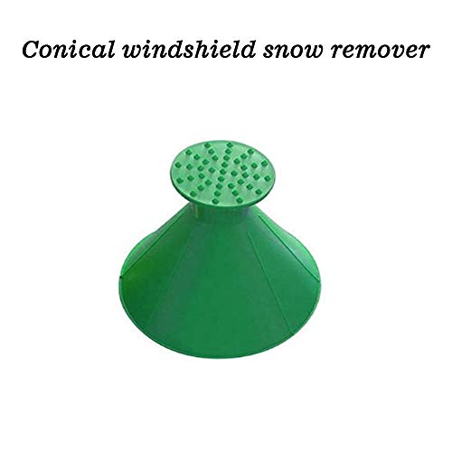 Highpot Scrape A Round Ice Scraper Auto Snow Brush,Windshield Snow Cover Ice Removal Wiper,Cone-Shaped Snow Shovel Tool (3PCS)