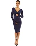PattyBoutik Mama V Neck Tie Bow Maternity Dress